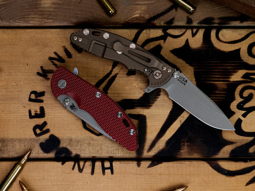 CAT-XM-18 3.25" Spearpoint-S45VN-Working Finish Blade-Battle Bronze-G10