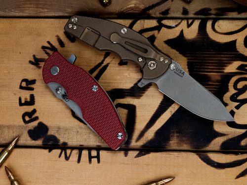 CAT-Jurassic-Slicer Flat Ground-Working Finish Blade-Magnacut-Battle Bronze-G10