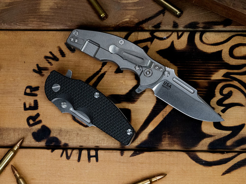 Jurassic-Frontier Clip Point-Magnacut-Stonewash-G10
