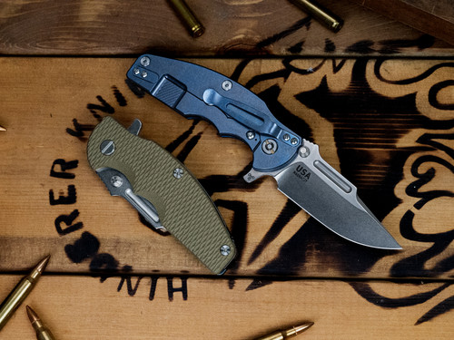 CAT-Jurassic-Frontier Clip Point-Magnacut-Stonewash Blue-G10