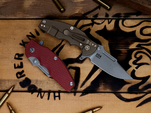 Jurassic-Frontier Clip Point-Magnacut-Battle Bronze-G10