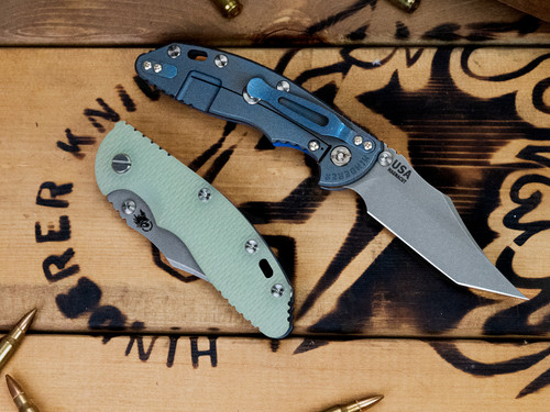 CAT-XM-18 3.5" Aggressor Non-Flipper-Magnacut-Working Finish-Battle Blue-G10