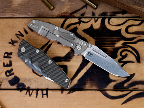 Eklipse 3.5" Skinny Fullered Harpoon Spanto Non-Flipper-Magnacut-Working Finish-Stonewash Blade-G10