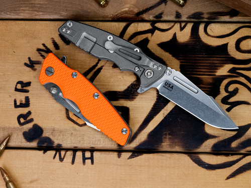 Eklipse 3.5" Skinny Fullered Harpoon Spanto-Magnacut-Working Finish-Stonewash Blade-G10
