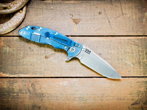 XM-18 3.25" Spanto-Magnacut-Stonewash Blue-Blue G10-Titanium Hardware-Lockside