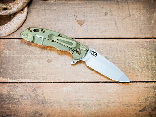 XM-18 3.25" Spanto-Magnacut-Bead Blast-Special Finish-Orange G10-Titanium Hardware-Lockside