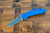 XM-18 3.5" Fatty Wharncliffe-S45VN-Containment.Series-Blue G10-Titanium Stonewash Blue Hardware