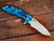 XM-18 3.5" Recurve-Stonewash Blue-G10