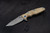 Eklipse 3.5" Tanto-20CV-Containment Series 23-Battle Green-Smooth Natural Micarta-Blue Titanium