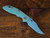 XM-18 3.5" Non-Flipper Bowie-S45VN-Bead Blast Bronze-Translucent Green G10-Copper Hardware-Left Handed