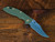 Assembly Special-XM-18 3.5" Non-Flipper Bowie-S45VN-Stonewash Blade-Battle Green-OD Green G10-Brass Hardware-Left Handed-Scale SIde