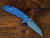 Assembly Special-XM-18 3.5" Fatty Wharncliffe-S45VN-Working Finish Blade-Purple/Blue Anodized-Purple G10-Blue Titanium Hardware-Lockside