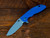 XM-18 3.5- Slicer Hollow Ground-S45VN-Bead Blast Blue-Blue G10-Blue Ti Hardware