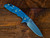 Assembly Special-XM-18 3.5- Slicer Hollow Ground-S45VN-Stonewash Blue-Grey/Black G10-Brass Hardware-Lockside