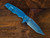 Eklipse-Harpoon Tanto-S45VN-Stonewash Light Blue-Frost FCF-Blue Ti Hardware