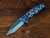 Eklipse-Harpoon Tanto-S45VN-Stonewash Light Blue-Frost FCF-Blue Ti Hardware