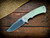 Project X-Clip Point-S45VN-Stonewash Blade-Bead Blast Special Ano-Translucent Green G10
