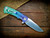 Project X-Clip Point-S45VN-Stonewash Blade-Bead Blast Special Ano-Translucent Green G10