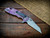 XM-18 3.5" Fatty Wharncliffe-S45VN-Battle Purple-Smooth Yellow G10-DLC Clip/Tab
