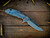 XM-18 3.5" Spearpoint-S45VN-Two Tone-Battle Blue Full Ti-Battle Blue Ti Hardware