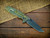 Eklipse-S45VN-Harpoon Spanto-Stonewash Green/Gold-Translucent Green G10-Brass Hardware