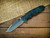 Eklipse-S45VN-Harpoon Spanto-Stonewash Blade-Bead Blast Purple-Smooth Black Micarta-Blue Ti Hardware