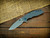 XM-18 3" Spanto-Working Finish-Grey G10-Light Blue Ti Hardware