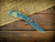 XM-18 3" Spanto-Stonewash Special Finish-Blue G10-Blue Titanium Hardware