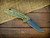 Assembly Special-XM-18 3.5"-Non Flipper-Bowie-Stonewash Green/Gold-Lime Green G10-Brass Hardware-Lockside