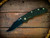 Assembly Special-XM-18 3.5"-Non Flipper-Bowie-Battle Black Blade-Stonewash Light-OD Green/Black G10-Green Titanium Hardware-Scale Side