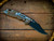 Assembly Special-XM-18 3.5"-Non Flipper-Bowie-Battle Black Blade-Full Textured Titanium Battle Bronze-Light Blue Titanium Hardware-Lockside
