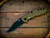 Assembly Special-XM-18 3.5"-Non Flipper-Bowie-Battle Black Blade-Full Textured Titanium Stonewash Bronze-Black Nitride Hardware-Scale Side