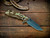 XM-18 3.5" Harpoon Spanto-S45VN-Stonewash Bronze-Dark Green G10-Gold Ti Hardware