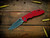 XM-18 3.5"-S45VN-Non Flipper-Slicer Hollow Ground-Stonewash-G10-Red