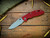 XM-18 3.5"-20CV-Non Flipper-Slicer Hollow Ground-Working Finish-Red G10