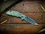 XM-18 3.5" Spanto-S45VN-Stonewash Light Green/Blue-Smooth OD Green Micarta-Light Blue/Green Ti Hardware/TS