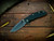 Assembly Special-XM-18 3.5" Spanto-S45VN-Stonewash Green/Gold-Dark Green/Black G10-Green Titanium Hardware/TS/Orange Aluminum Standoffs-Scale Side