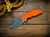 Jurassic-Slicer Hollow Ground-Magnacut-Stonewash Blue-Orange G10