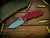 Jurassic-Slicer Hollow Ground-Magnacut-Working Finish-Red G10