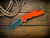 XM-18 3.5" Skinny Slicer-Hollow Ground-Magnacut-Stonewash-Orange G10
