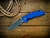 XM-18 3.5" Skinny Slicer-Hollow Ground-Magnacut-Stonewash-Blue G10
