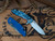 CAT-XM-18 3.5" Skinny Slicer-Hollow Ground-Magnacut-Stonewash Blue-G10