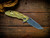 Assembly Special-XM-18 3.5" Spanto-S45VN-Stonewash Gold-Smooth OD Green Micarta-Bronze Titanium Hardware/TS-Lockside