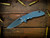 XM-18 3.5" Skinny Slicer-Hollow Ground-Magnacut-Full Ripple Titanium-Stonewash  Blue