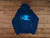 Hinderer Hoodie Navy Blue with Blue Text - Back