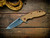 XM-18 3.5" Spanto-S45VN-Stonewash Bronze-Smooth Coyote G10-Copper HardwareAssembly Special-XM-18 3.5" Spanto-S45VN-Stonewash Bronze-Smooth Coyote G10-Copper Hardware-Scale Side