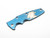 Eklipse 3.5"Titanium Scale-Milled Horse Head Logo-Stonewash Blue-Smooth-Silver