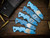 Cat-Eklipse 3.5"Titanium Scale-Milled Horse Head Logo-Stonewash Blue