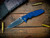 Eklipse 3.5" Skinny Slicer-Hollow Ground-Magnacut-Stonewash Bronze-Blue Black G10