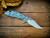 Assembly Special-XM-18 3.5" Aggressor-Magnacut-Bead Blast Blue-Smooth OD Green Micarta-Light Blue Bead Blast Titanium Hardware-Lockside